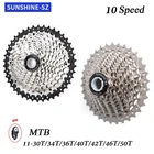 Велосипедная кассета Sunshine 10 скоростей, свободное колесо 32T34T36T40T42T46T50T, Звездочка для горногодорожного велосипеда ShimanoSramAvid