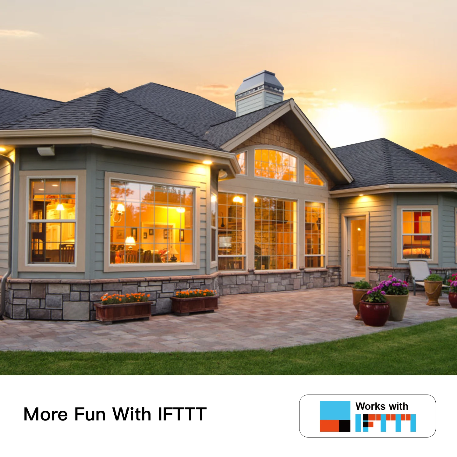 Умный светильник WiFi управление через приложение Smart Life/Tuya работает с Alexa Google Home