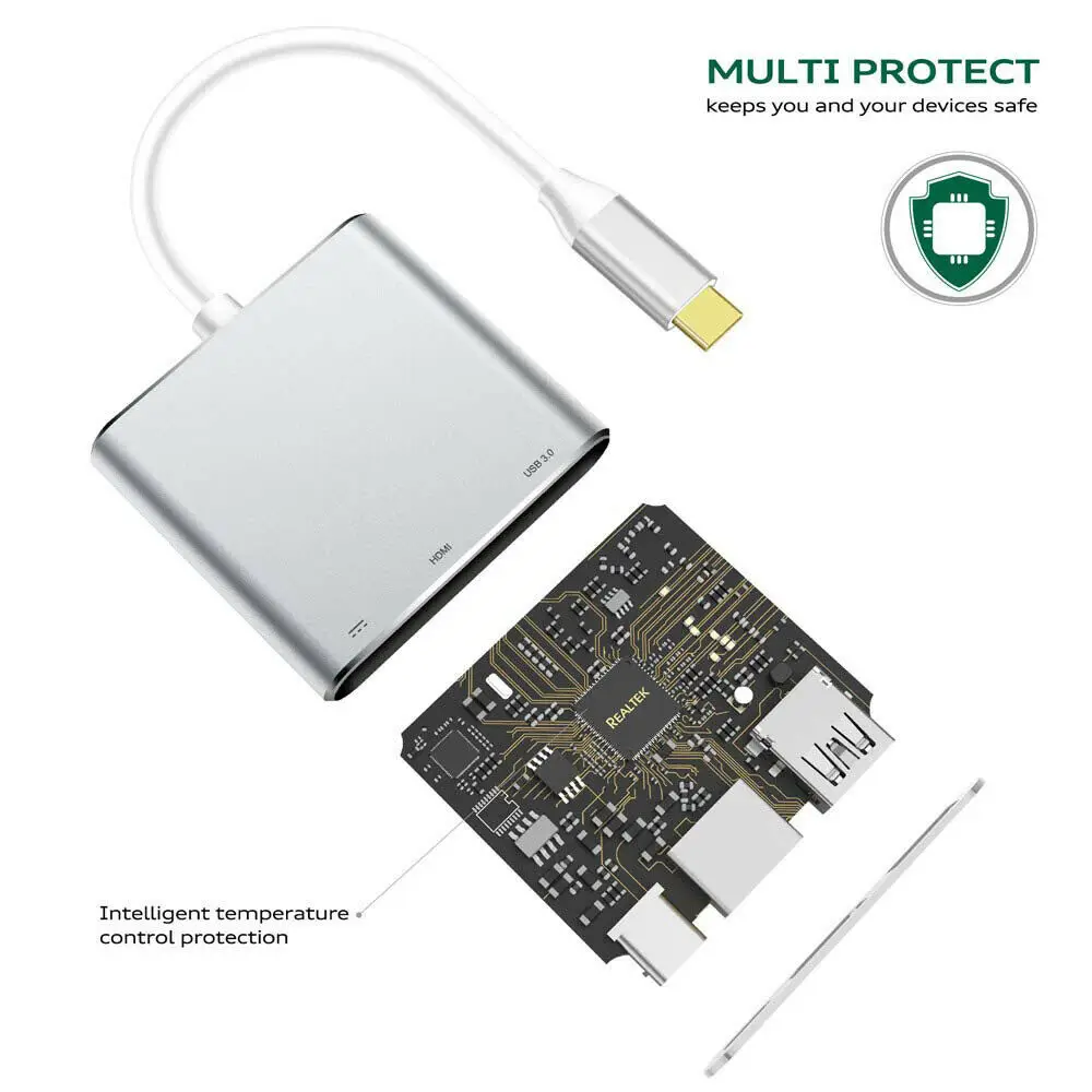 Адаптер-переходник с Usb 3 1 на HDMI в для Samsung Huawei Apple | Электроника