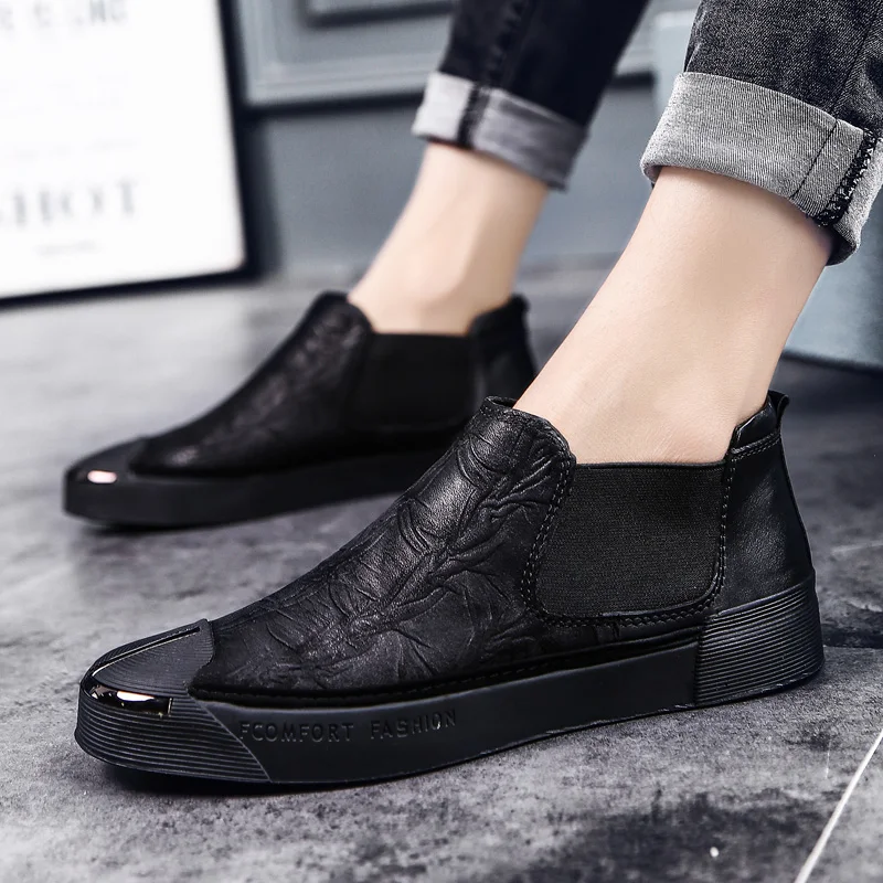 Мужские лоферы Уличная дышащая обувь Роскошные Мокасины без застежки