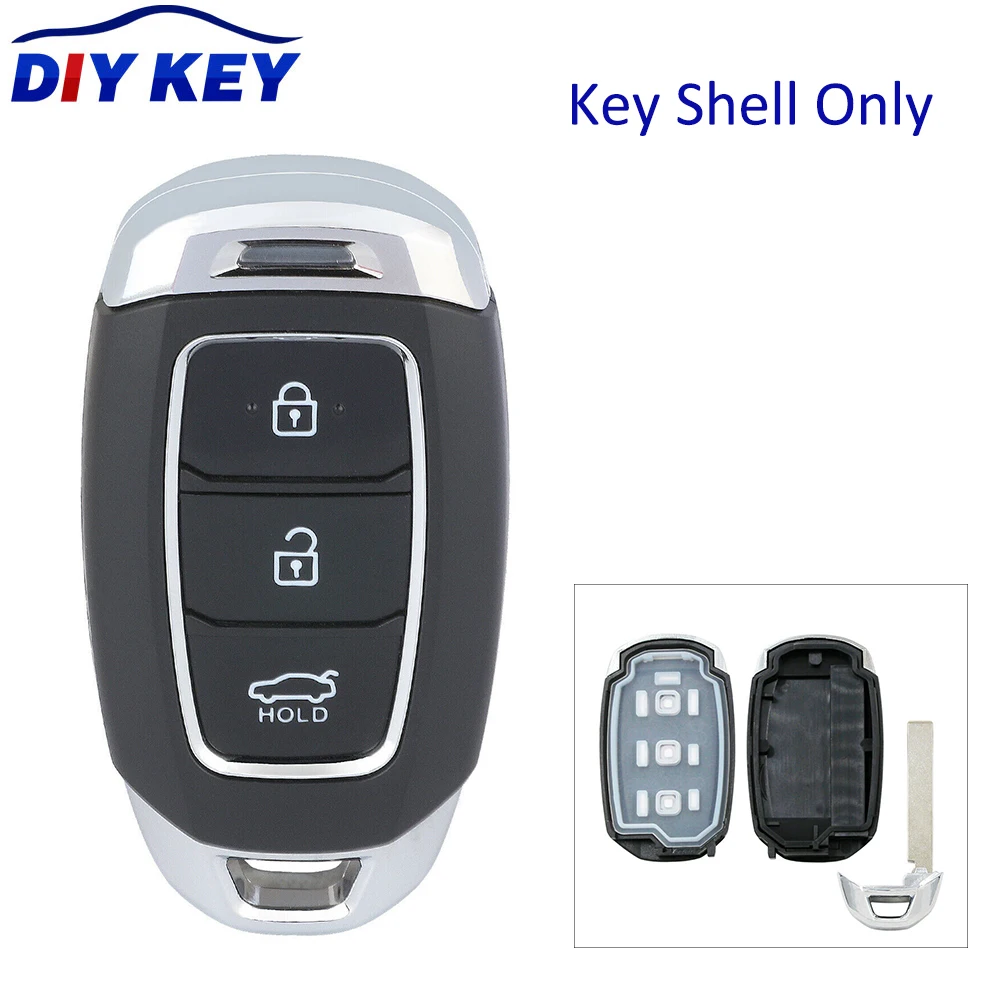 Сменная смарт-карта DIYKEY с 3 кнопками удаленный Корпус ключа со стандартным