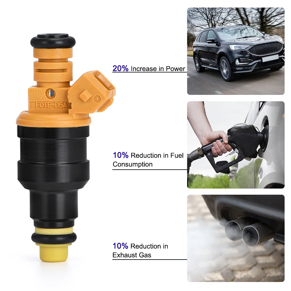 8 шт топливный инжектор с потоком 0280150943 для Ford 4.6L 5.0L 5.4L 5.8L Mustang Lincoln Mercury 0280150718 EV1 -