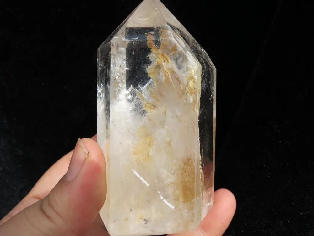 afa880322+++gram yellow natural transparent quartz crystal point | Дом и сад
