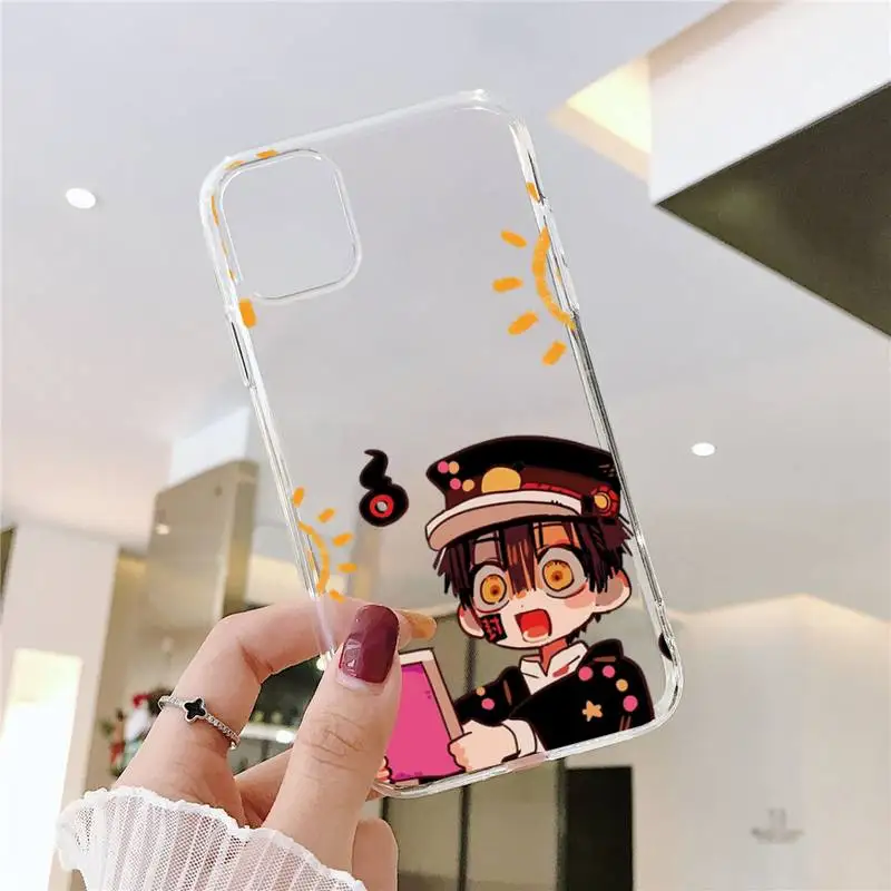 

Japan Toilet Bound Hanako Kun Phone Case Transparent soft For iphone 5 5s 5c se 6 6s 7 8 11 12 plus mini x xs xr pro max