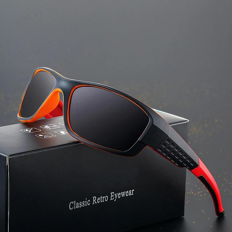 Классические поляризованные солнцезащитные очки квадратные брендовые Ретро