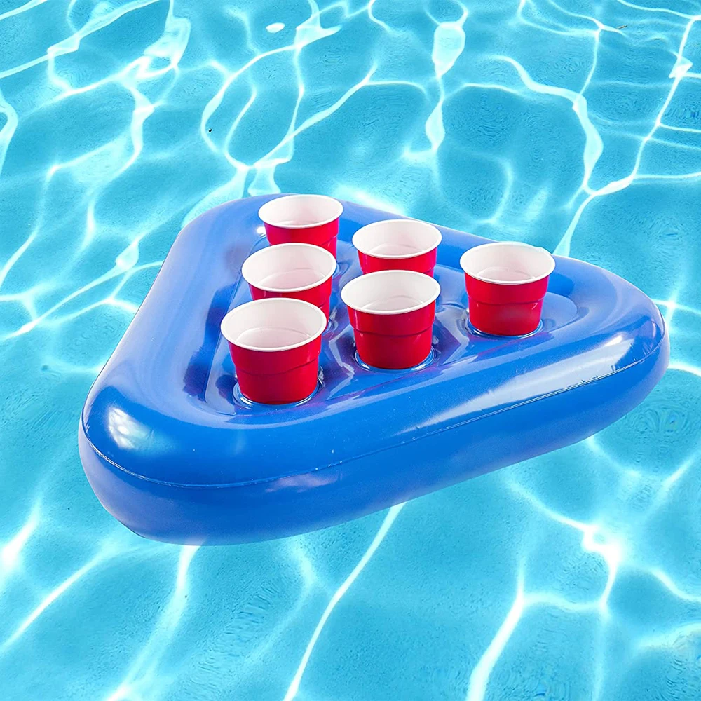 

Swimming Pool Party Floating Drink Bar Inflatable Drink Holder Summer Water Entertainment Toss Game Cup Holder