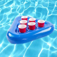 swimming pool party floating drink bar inflatable drink holder summer water entertainment toss game cup holder