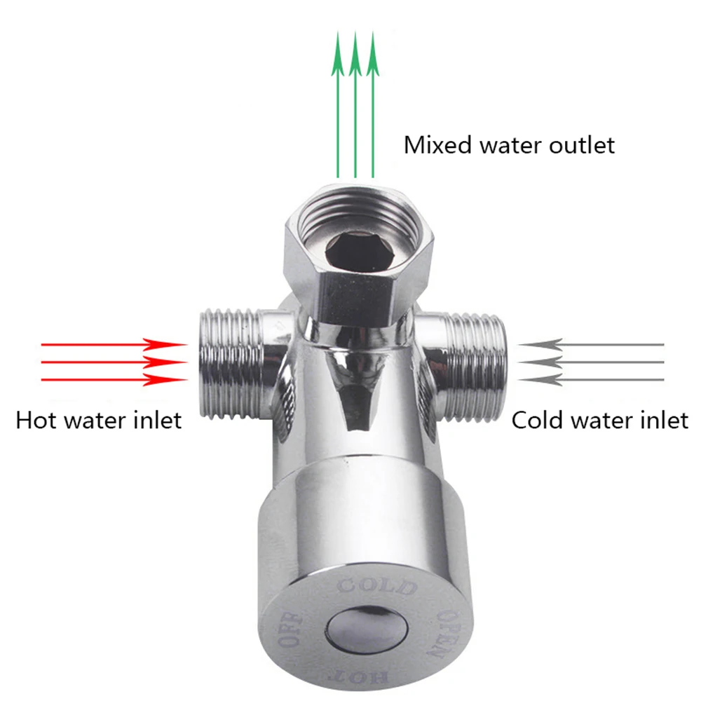 

Temperature Control Mixing Valve Sensor Bathroom Faucet Thermostatic Water Tap Induction Faucet Accessories