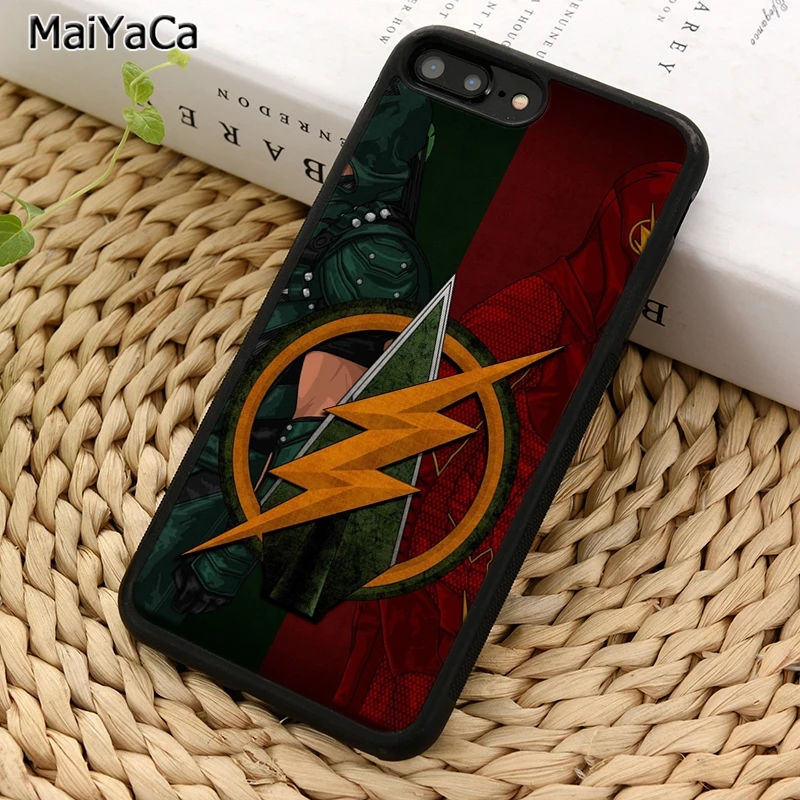 Чехол для телефона MaiYaCa серии Green Arrow iPhone X XR XS 11 12 Pro MAX 5 6 7 8 Plus Samsung Galaxy S5 S6 S7 S8 S9
