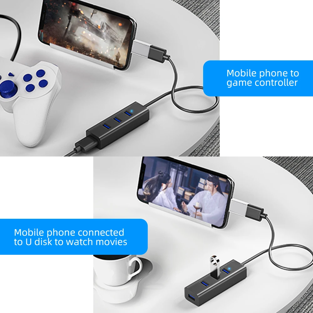 4 портовый usb хаб с клавиатурой u