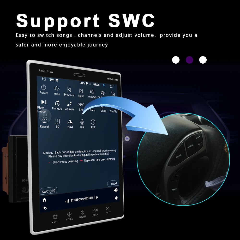 Автомагнитола Podofo 2 din Android 9 1 5 дюйма Bluetooth Wi-Fi GPS FM RDS | Автомобили и мотоциклы