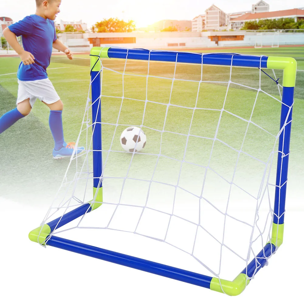 

Ice Hockey Goal 2 In 1 Children Football Ice Hockey Goal Kit With Balls Pump Kid Outdoor Sports Accessories Free Shipping