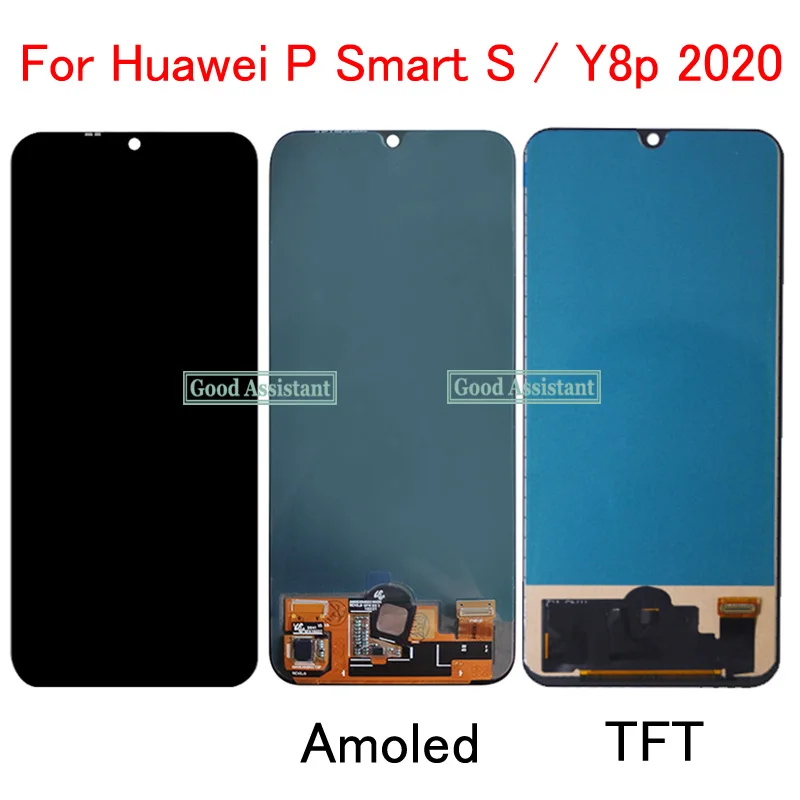 Оригинальный ЖК дисплей Supor Amoled / TFT 6 3 дюйма для Huawei Y8p 2020 Global P Smart S AQM L21 цифровой