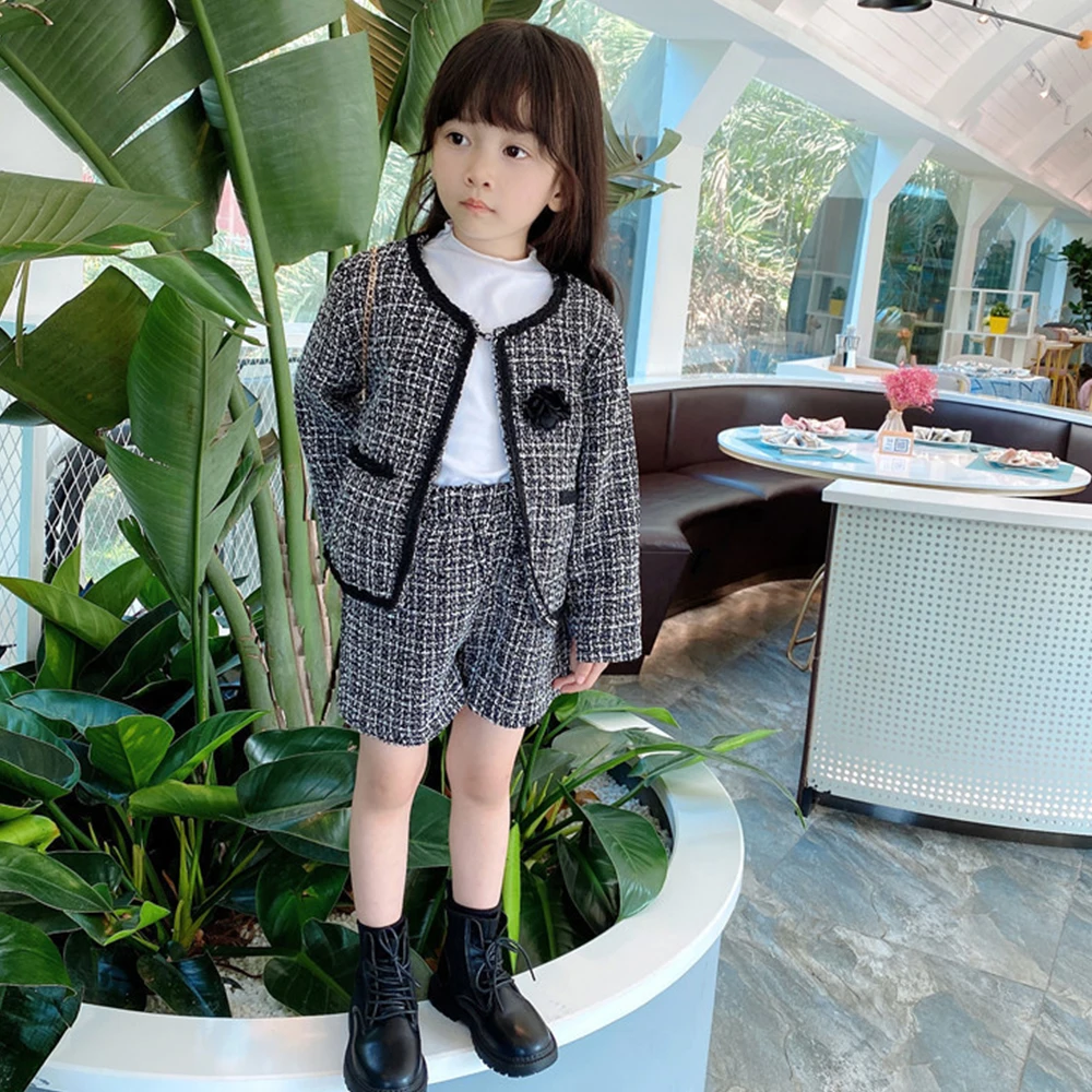 

Children's Suit Autumn Wear Trend Girls' Sports Casual Fashion Hoodie Two-Piece Set Kids Clothes Little Girl Fragrance Wind