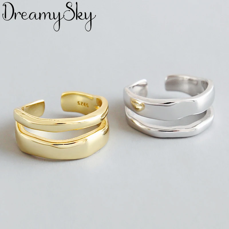 Женское Двухслойное регулируемое кольцо DreamySky|Кольца для помолвки| |