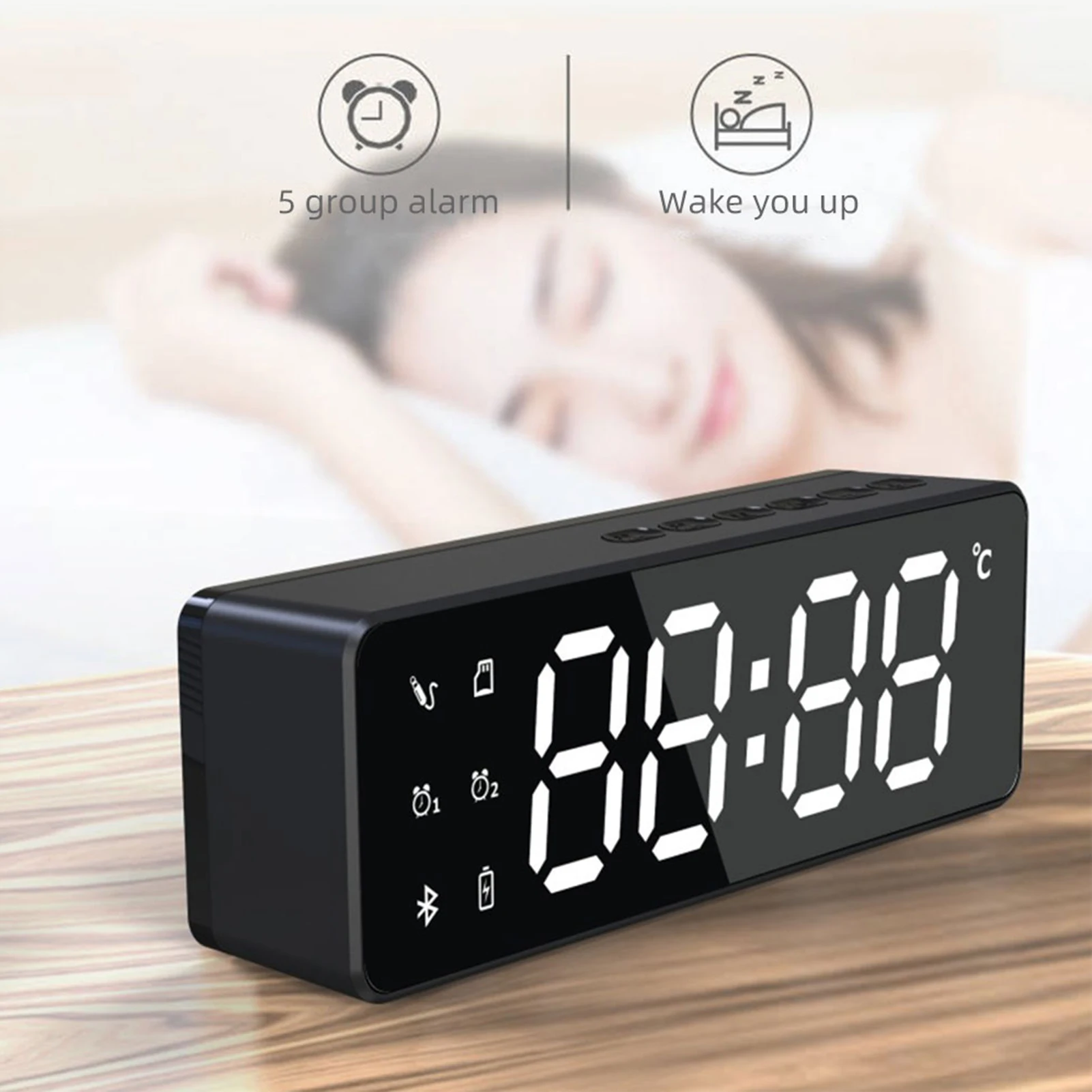 Wireless Bluetooth Speaker Desktop Subwoofer Music Player Home Decoration Gift For Student | Дом и сад