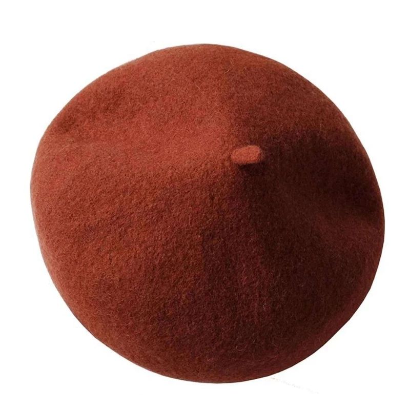 

All-Match Wool Beret Ladies Retro Casual Simple Beret (Random Color)