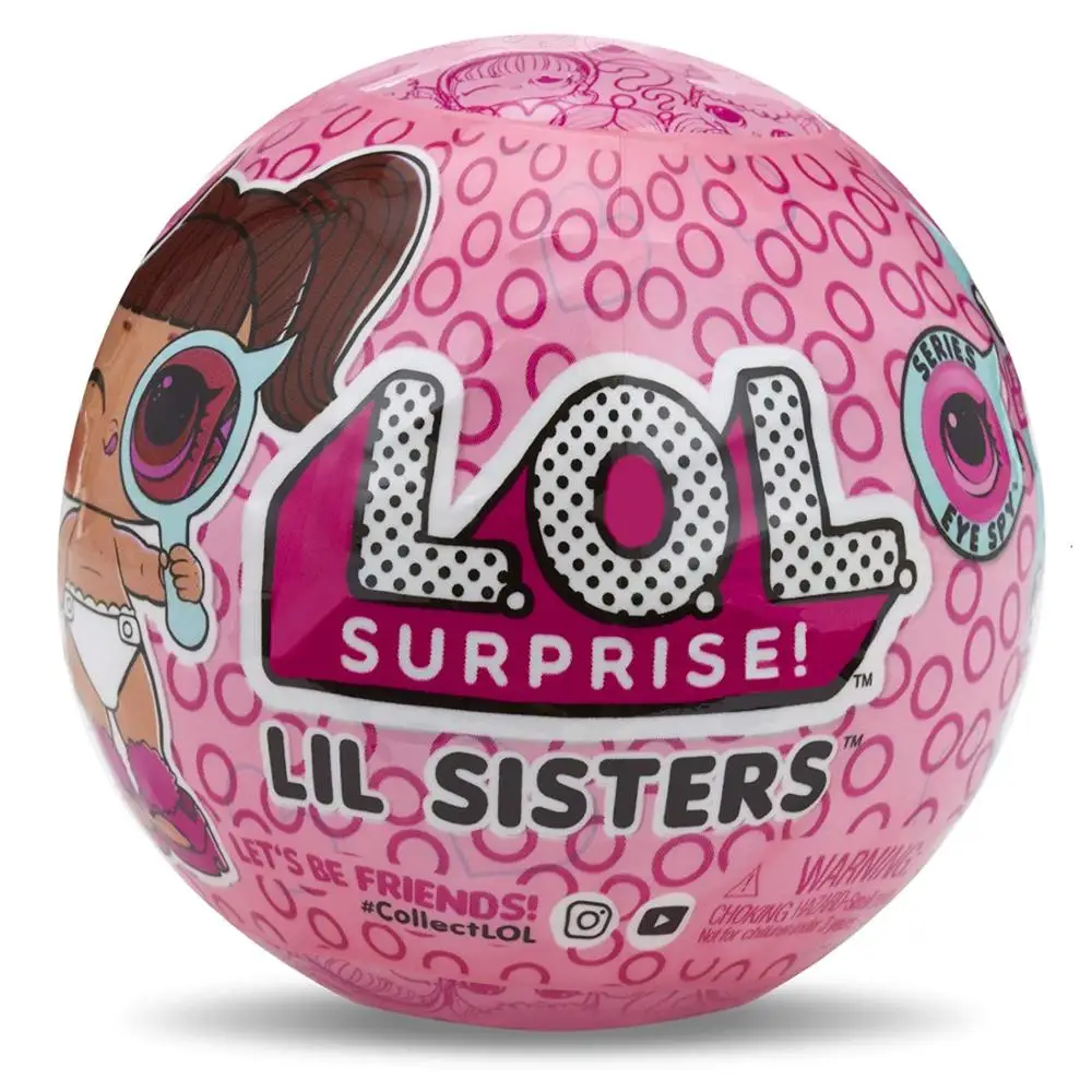 

1 шт. 100% оригинальные куклы LOLs L.O.L. Сюрприз! Lil, сестры, мяч, глаз, серия spys, лучший подарок для детей