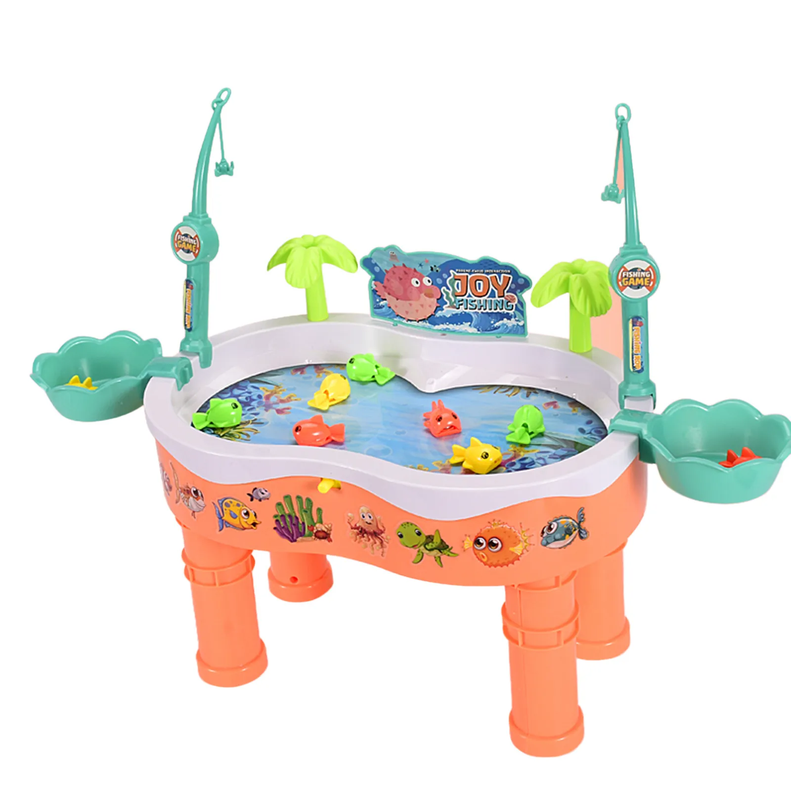 Kids Fishing Board Game Toys For Children Magnetic Pool Water Play Table Set Montessori Educational Gifts#g4 | Игрушки и хобби