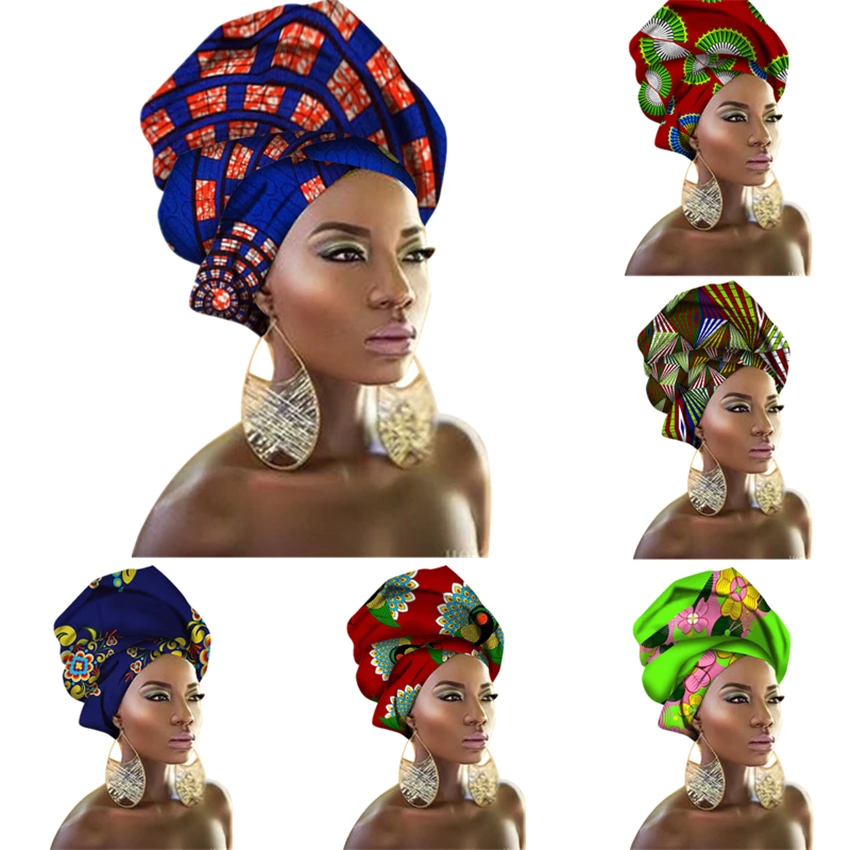 100% хлопок африканский нигерийский Авто геле головной убор дамы Danshiki Платье с