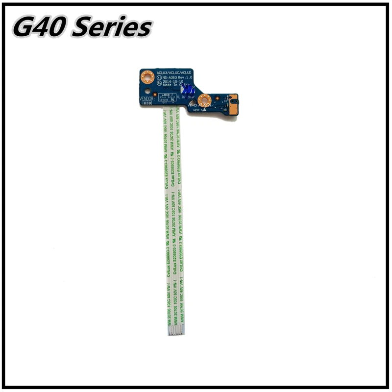 Панель кнопки питания ноутбука кабель платы переключателя для Lenovo G40 Z40 Series 30 45 70M