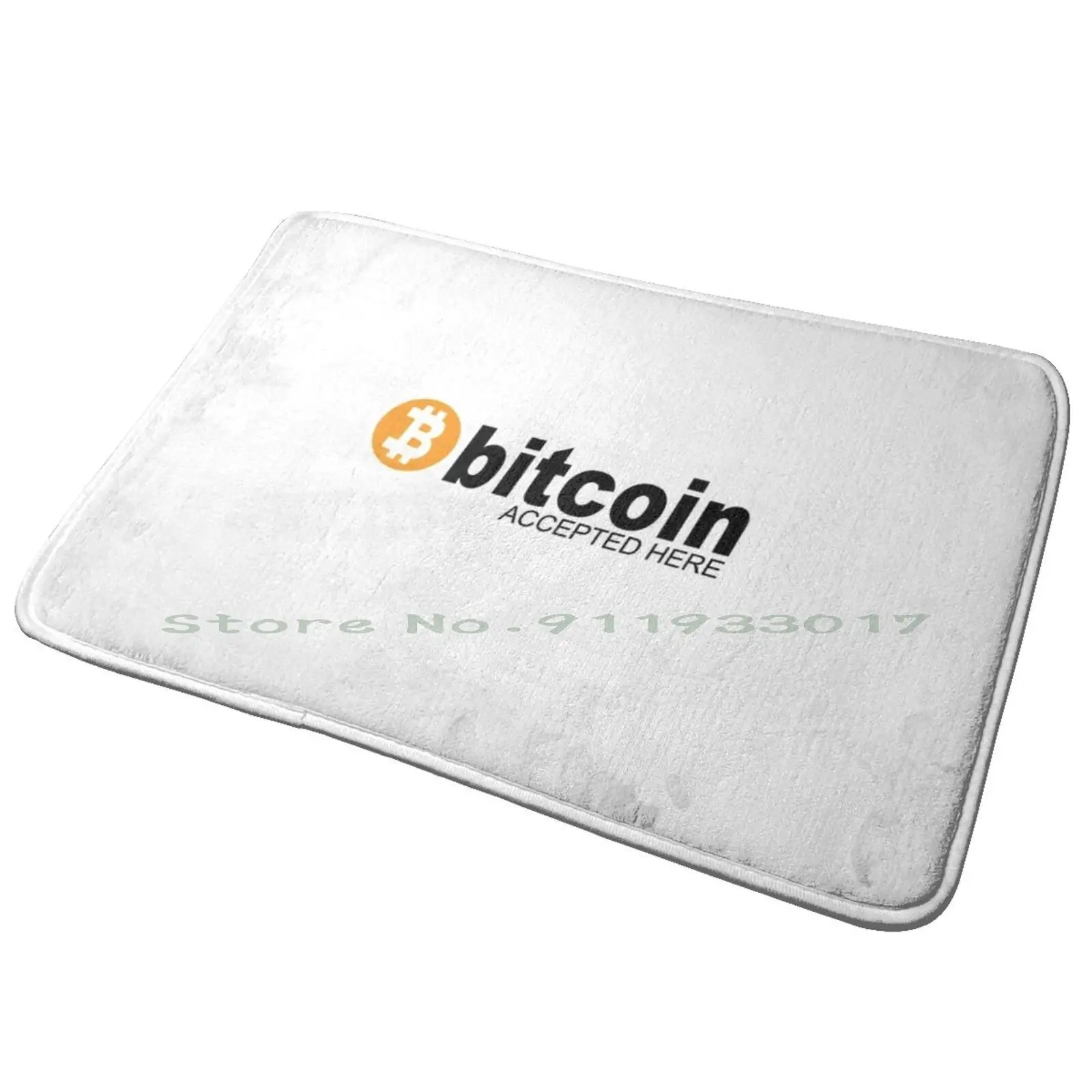 Принимаются биткоины коврик для входной двери ванной Eva Queen нескользящий ног