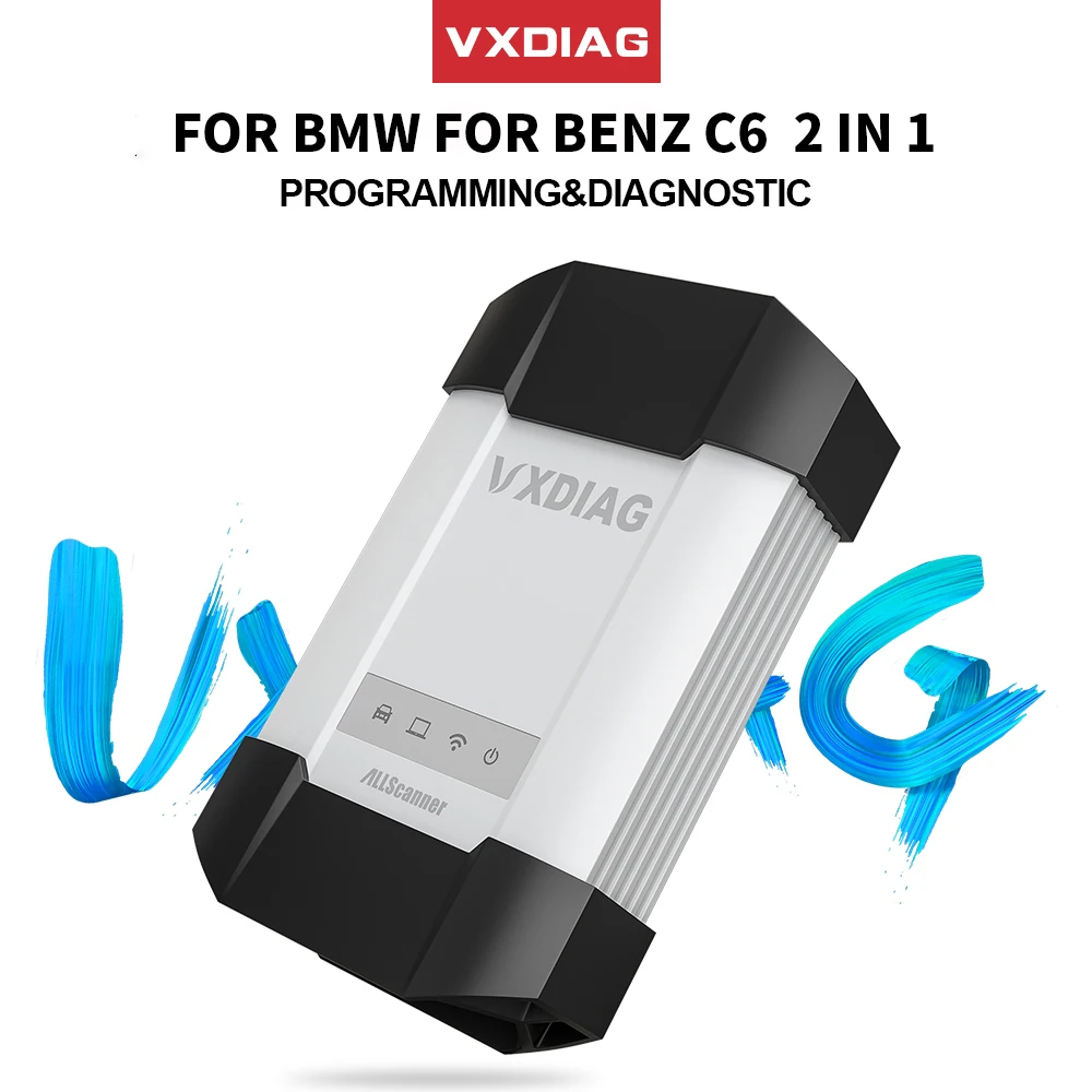 Автомобильный диагностический сканер VXDIAG VCX 2 в 1 для BMW Mercedes Benz C6 Wi-Fi OBD |