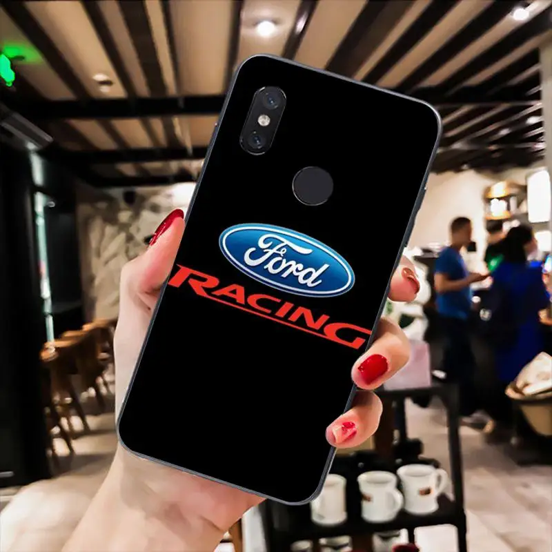 

Ford Black Soft Phone Case For Xiaomi Mi 5 6 A2 A2lite A1 9 9SE 8Lite 8explorer Pocophone F1 Black Soft TPU Cove Fundas