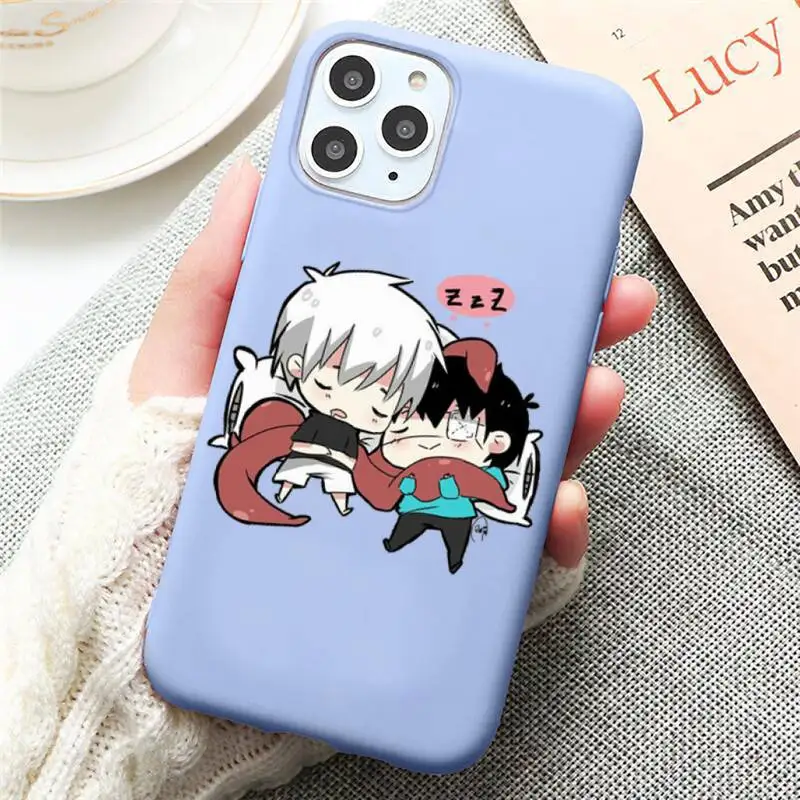 

Japan anime Tokyo Ghoul Phone Case Candy Color for iPhone 6 7 8 11 12 s mini pro X XS XR MAX Plus