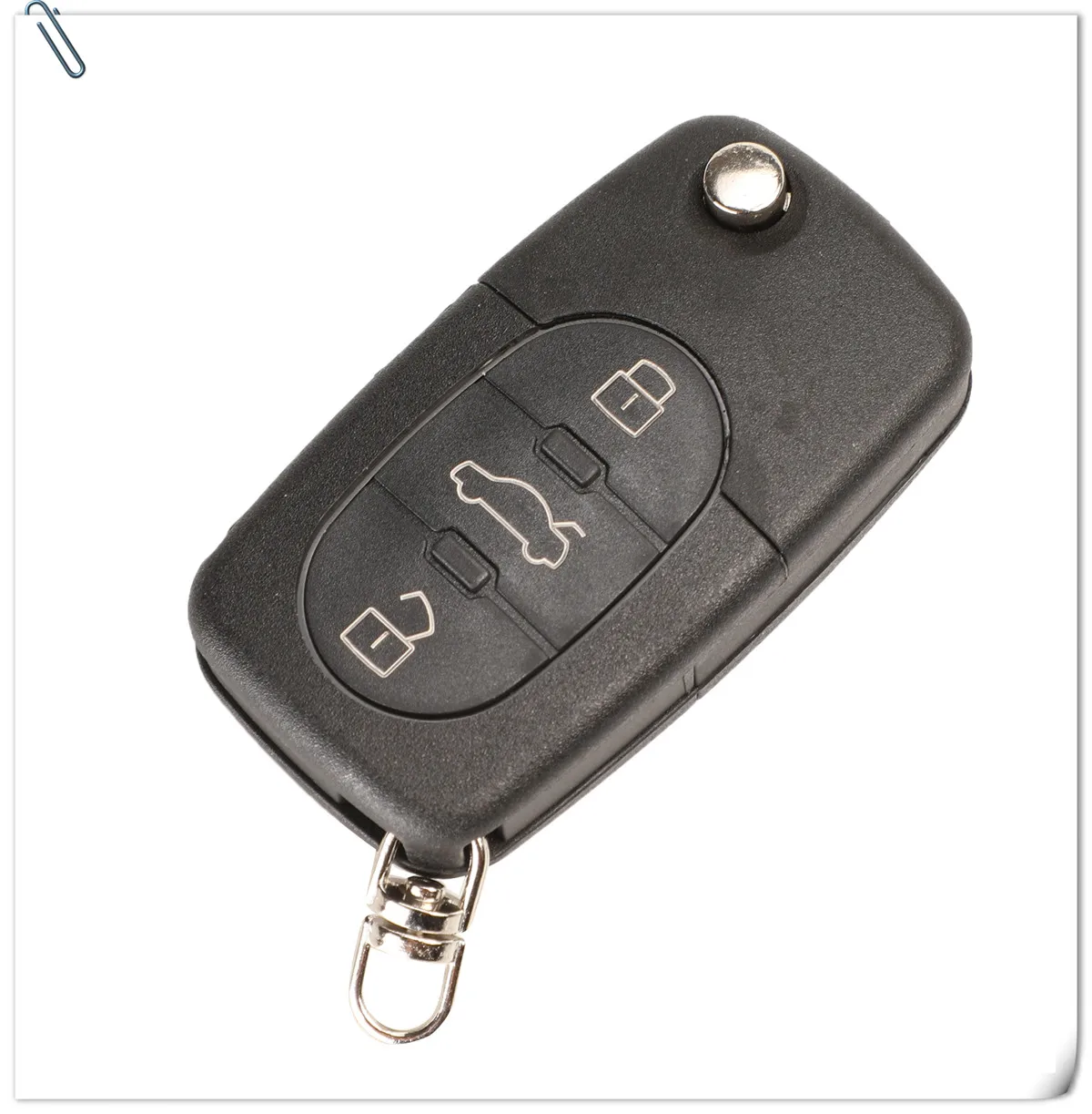 3 Кнопки Jinyuqin CR1620 Батарейный держатель для ключей для Audi A2 A3 A4 A6 старых моделей 2/3 Кнопка откидной складной чехол для дистанционного ключа - Количество кнопок: 3 Кнопки