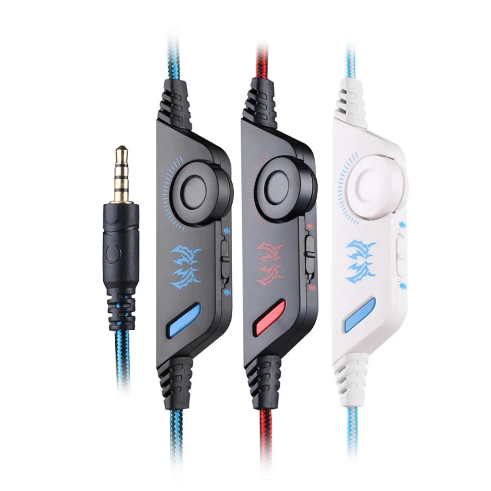 Gaming Headset Headphones with Microphone for PC Computer Professional Gamer Surround Sound Light 3.5mm Phones Headphone Black |