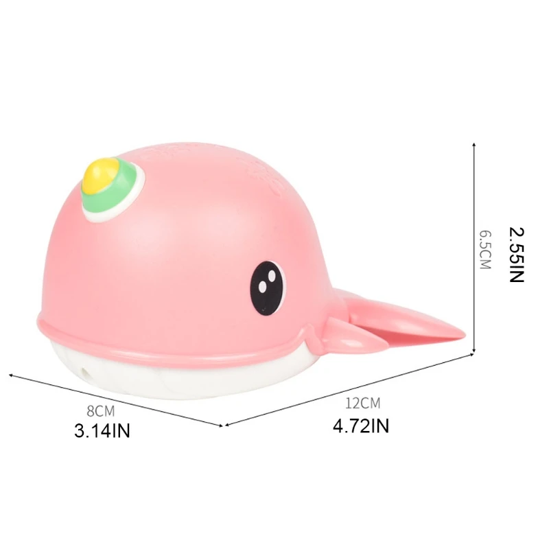 

J2FF Kids Baby Bath Toys Cartoon Clockwork Swimming Whale Lovely Children Toddlers Bathtub Shower Playing Small Fish Toy