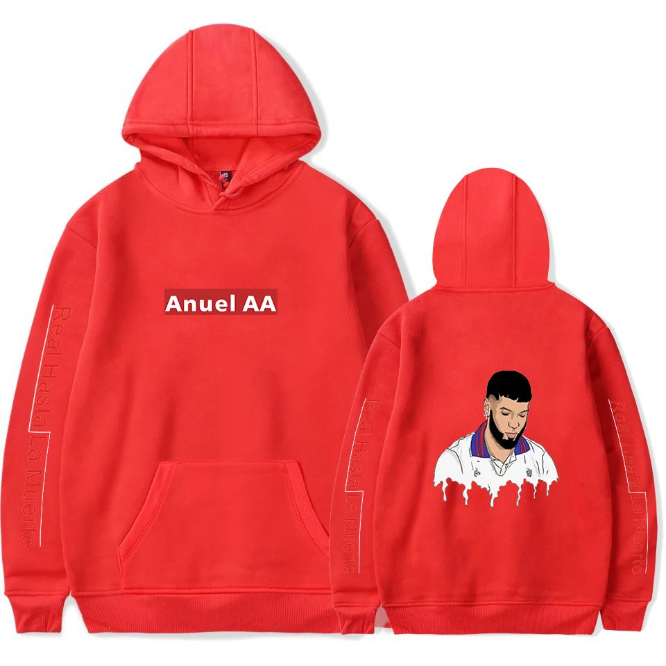 

New 2021 Anuel AA Hoodie Sweatshirts Men/women Fashion Kpop Cotton Hooded Pullover Autumn Winter Sweatshirts Plus Size Hoodies