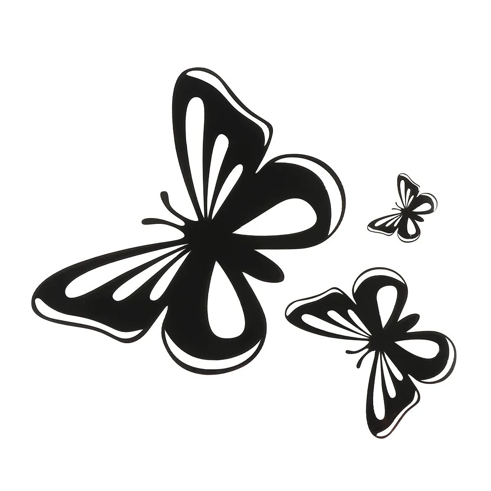 

Car Stickers Decor Motorcycle Decals Butterflies Decorative Accessories Creative Sunscreen Waterproof PVC,17cm*15cm