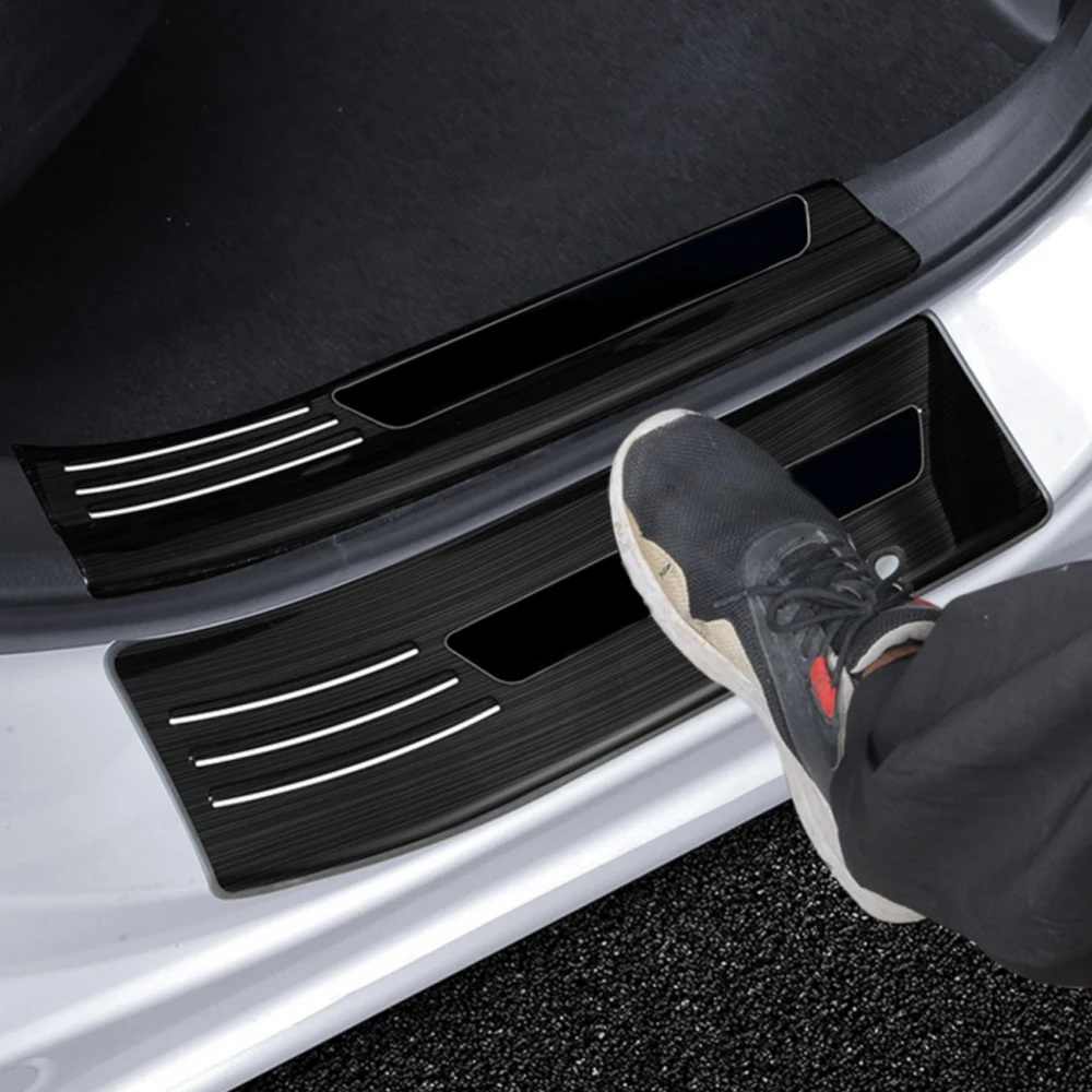 

CarMango for Honda Fit 2020 2021 Car Accessories Door Threshold Sill Scuff Plate Guard Welcome Pedal Pad Cover Trim Sticker