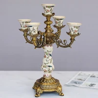 vintage decor ceramic candle holders luxury european style candle holders modern table decoration bougeoir decoration bc50ch