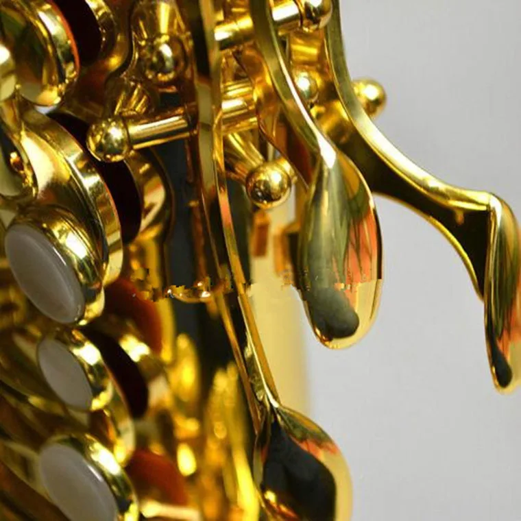 Продажа музыкальный инструмент новый JAS-769 альт Eb Мелодия саксофон золотой лак Sax