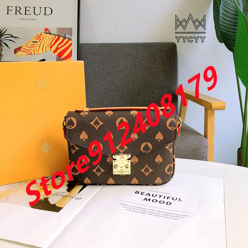 

Классические женские сумки-мессенджеры с монограммой, модные сумки через плечо из натуральной кожи, Бесплатная доставка, роскошная брендов...