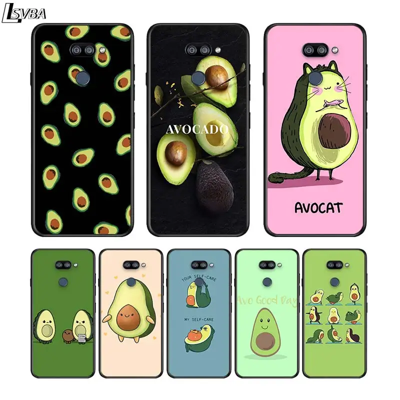 

Cute Cartoon Avocado Food For LG K92 K71 K61 Q60 K52 K51S K50S K41S K40S K30 K20 V60 V50S V40 V35 V30S G8X G8 S Soft Phone Case