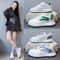 web celebrity ins new white shoe tide female han edition board shoes x8802 fall 2021 flat white shoes
