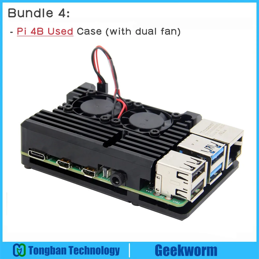 Raspberry Pi защитный чехол/Raspberry Pi металлический чехол пассивное охлаждение/корпус рассеивания тепла для Raspberry Pi 4 Модель B/3B+/3B - Цвет: pi4 Case with Fan