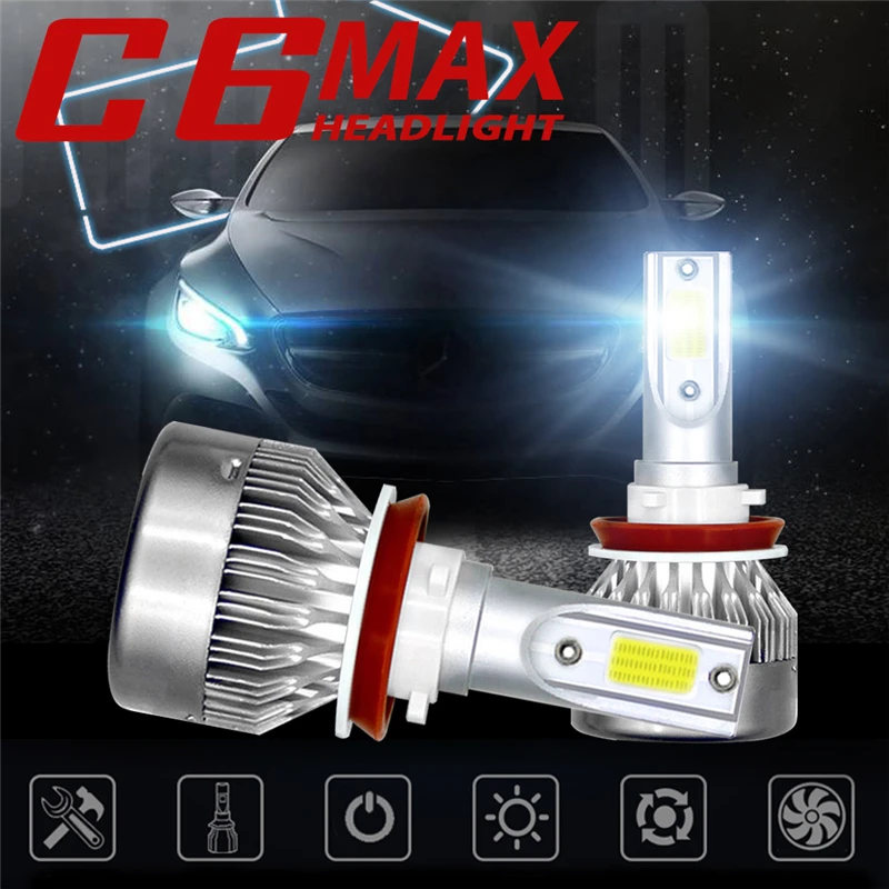 2 шт. C6 MAX Автомобильные аксессуары фары Противотуманные для Bmw e46 Ford focus Volkswagen Audi a3