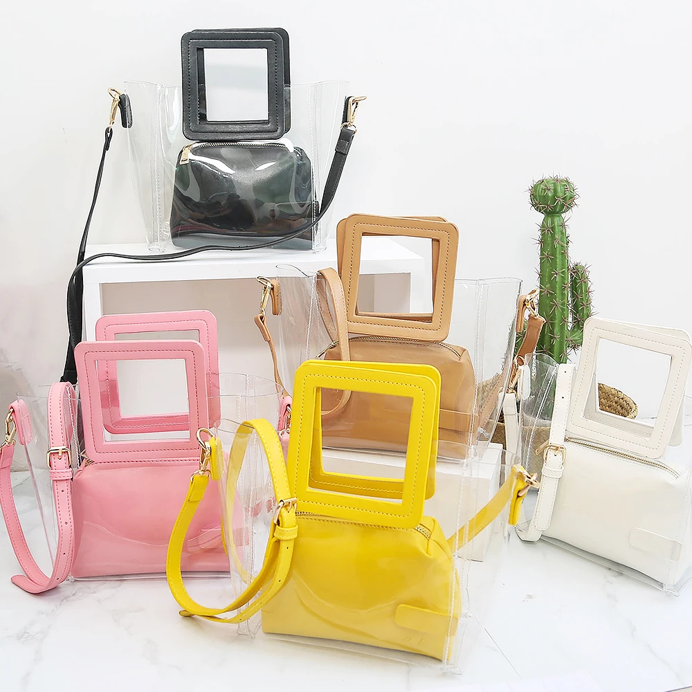 Летние пляжные сумки для женщин повседневная сумка-тоут прозрачная сумка