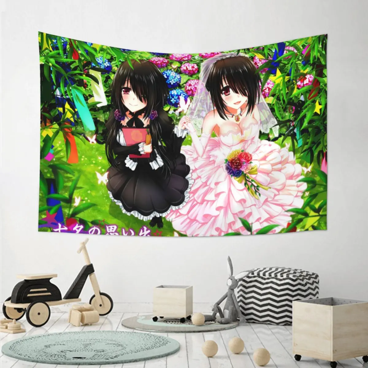 

Classic Date A Live pattern decorative tapestry movie Date A Live poster art living room decorative tapestry 150x102cm