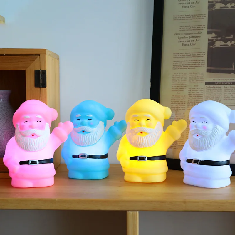

Santa Claus LED Night Light Cute Merry Christmas Children Gifts Living Room Bedroom Decor Home Nightlight Holiday New Year Party