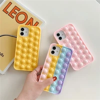agrotera soft silicone case cover for iphone 7 8 plus x xs xr 11 pro max se 2020 12 stress reliever rainbow unicorn bear bunny