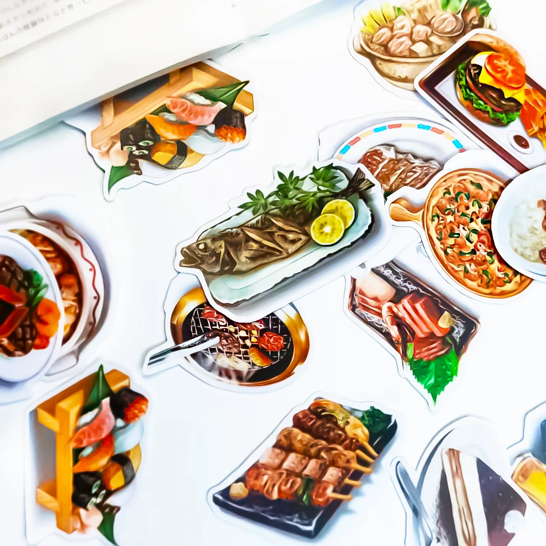 

28pcs Creative kawaii cute self-made food scrapbooking stickers /decorative sticker /DIY craft photo albums