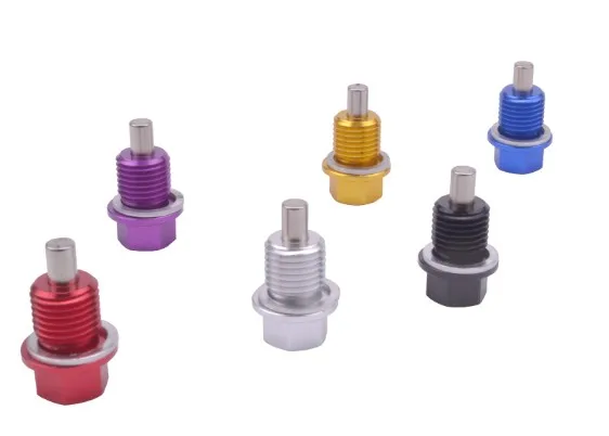 

Free shipping M12*1.5, M14*1.5, M18*1.5 Aluminum Magnetic Oil Drain Plug &Oil Drain Sump Nut