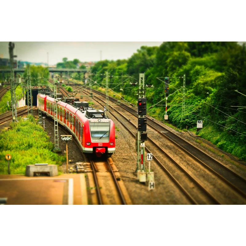 Новое поступление поезд пейзаж плакат ткань холст фотообои-27x40 см-домашний доход