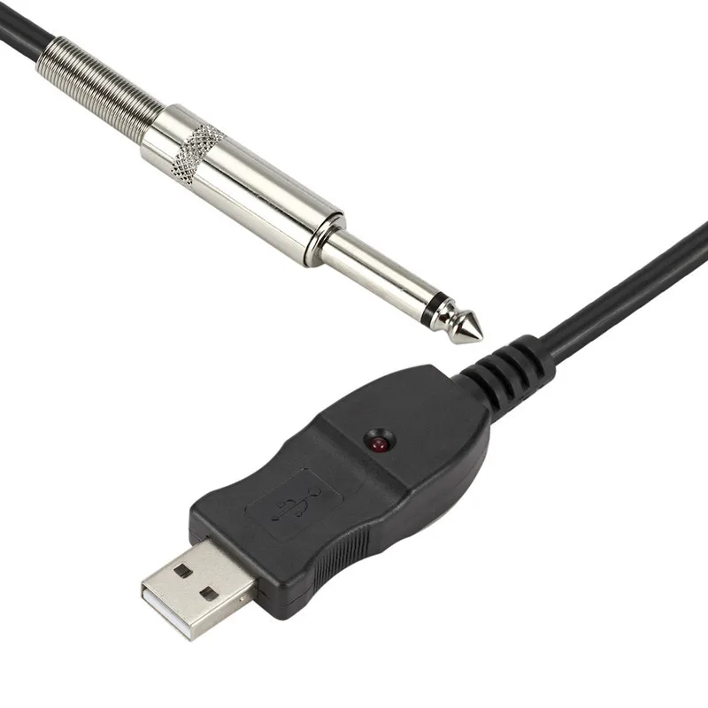 3 м USB к кабель гитарный Интерфейс Мужской до 6 35 мм Jack Электрогитары аксессуары